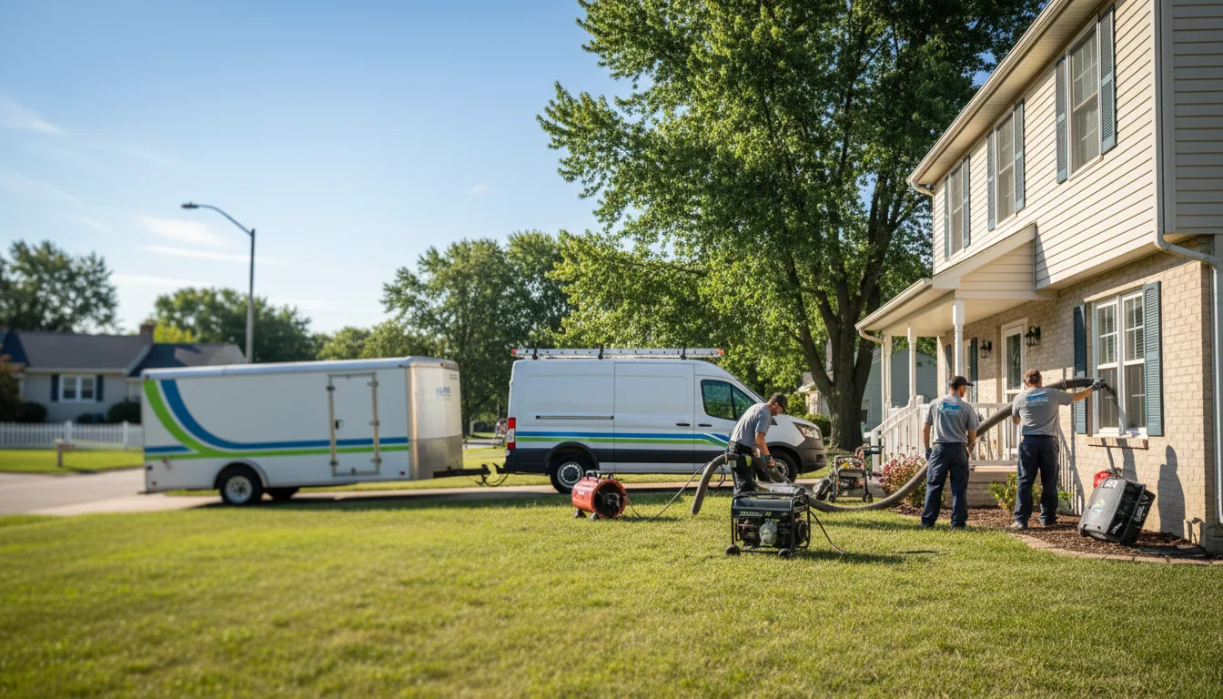 Flooded Basement Restoration And Cleanup With Repair in Wheeler, IL near me